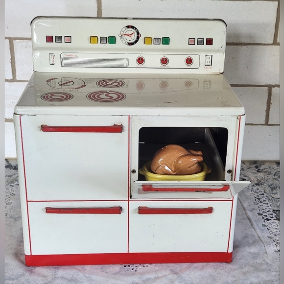 Vintage 1950s Wolverine Tin Litho Play Toy Stove/Oven - Picture 4 of 11